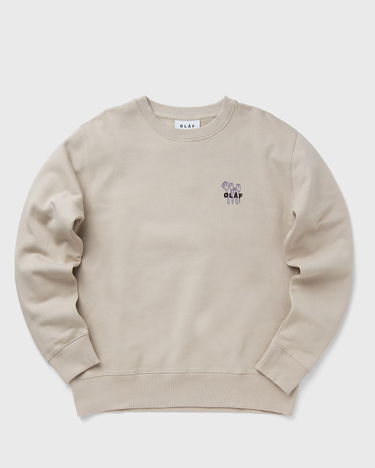 Mikina ØLÅF FLOWER POSTER CREWNECK Béžová | M170201-CEMENT, 0