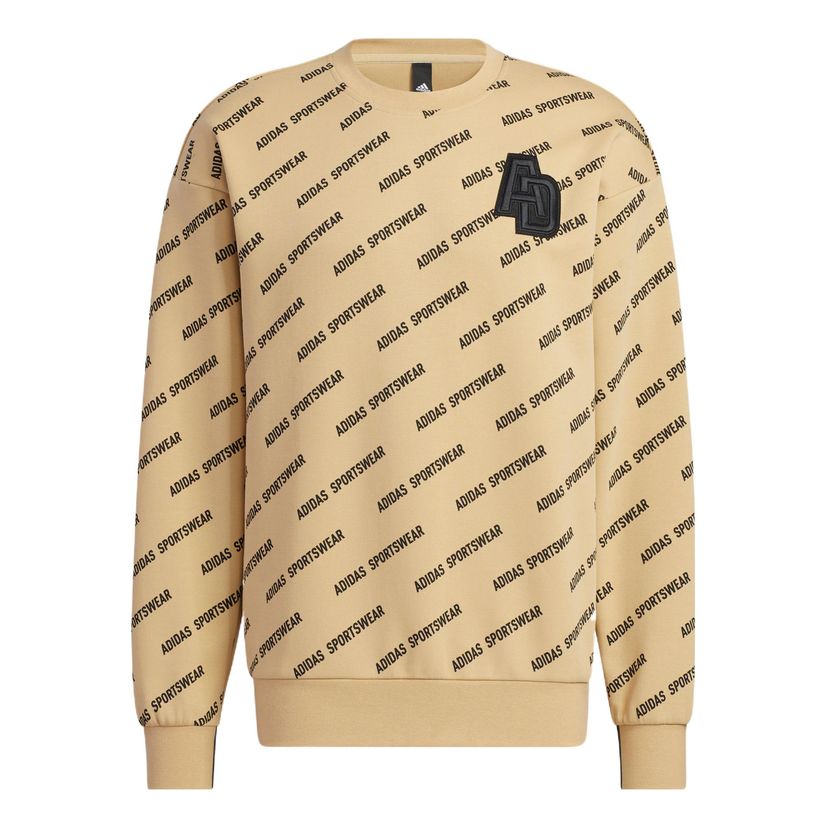 Mikina adidas Originals Monogram Sweatshirt Béžová | IB2742