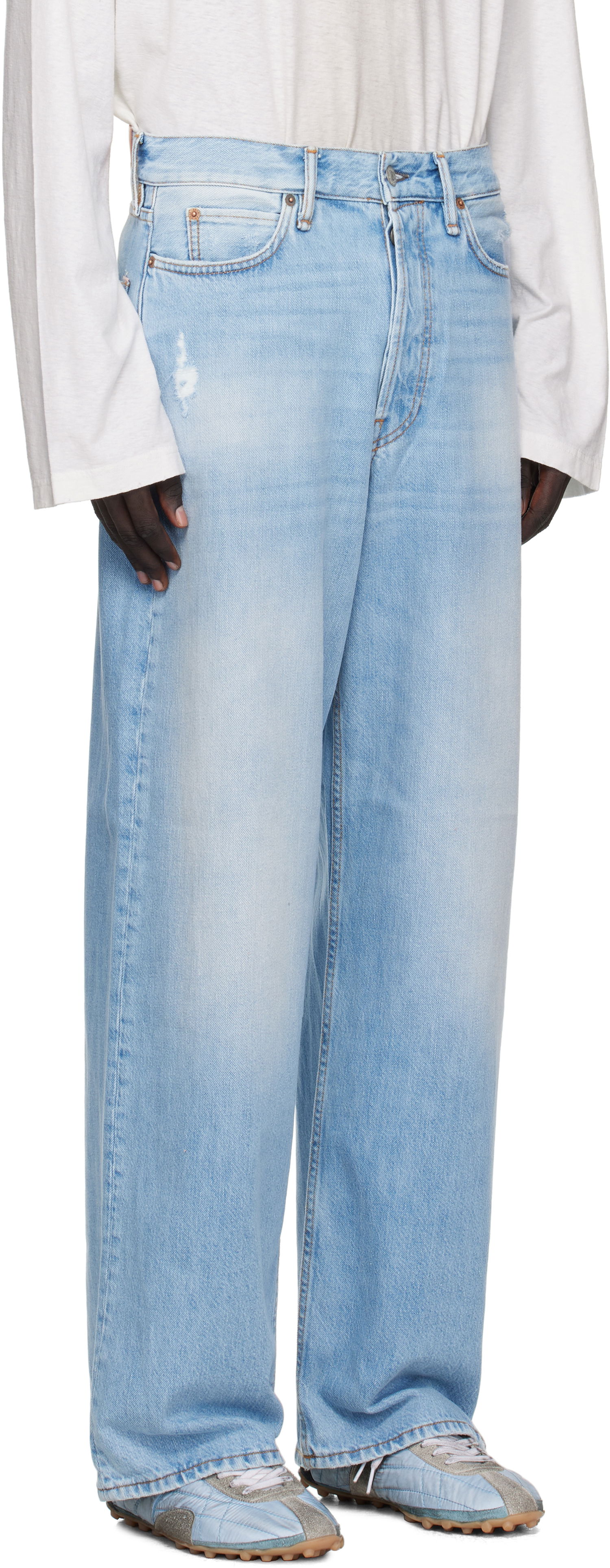 Džínsy Acne Studios Acne Studios Loose Fit 1981 Jeans Modrá | C00097-, 1