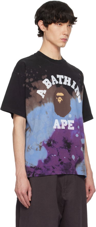 Tričko BAPE Tie Dye College Relaxed Fit T-shirt Rôznofarebný | 001CSK801003M, 1