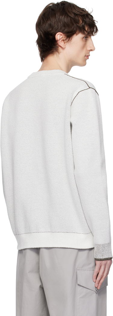 Sveter Stone Island Stone Island Double Face Cotton & Nylon Sweater Biela | K1S15 5100021 S00D9, 2