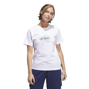 Tričko adidas Performance Floral Graphic T-Shirt Biela | JI9432, 1