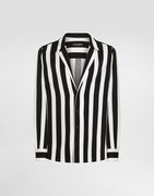 Dolce & Gabbana Silk Charmeuse Long Sleeve Shirt
