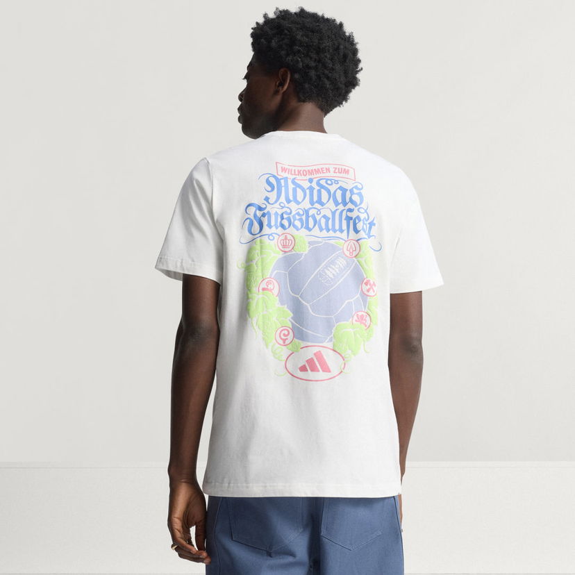 Tričko adidas Performance Graphic T-Shirt Biela | JM8939