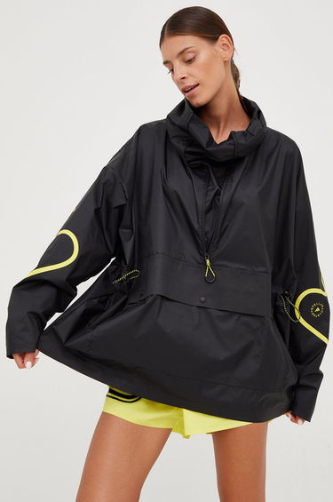 Vetrovka adidas Originals By Stella McCartney Half-Zip Mid-Length Jacket Čierna | HG6886, 1