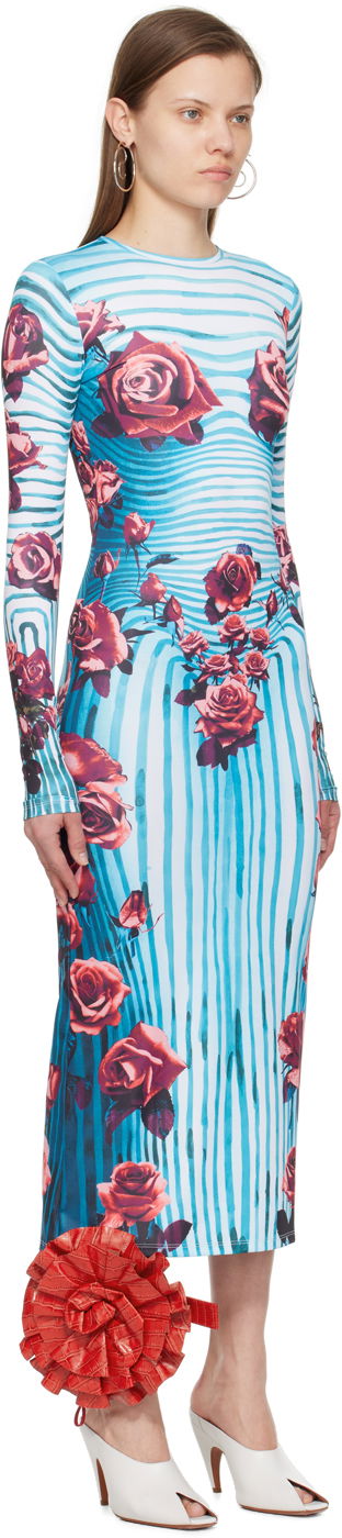 Šaty Jean Paul Gaultier Gaultier Flower Print Maxi Dress Modrá | 24/25-F-RO166-J551-503001, 1