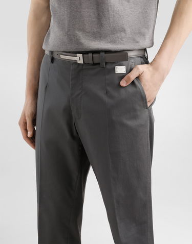 Nohavice Dolce & Gabbana Dolce & Gabbana Tailored Cotton Pants 52 Šedá | GW13ETFUFNVN3207, 3