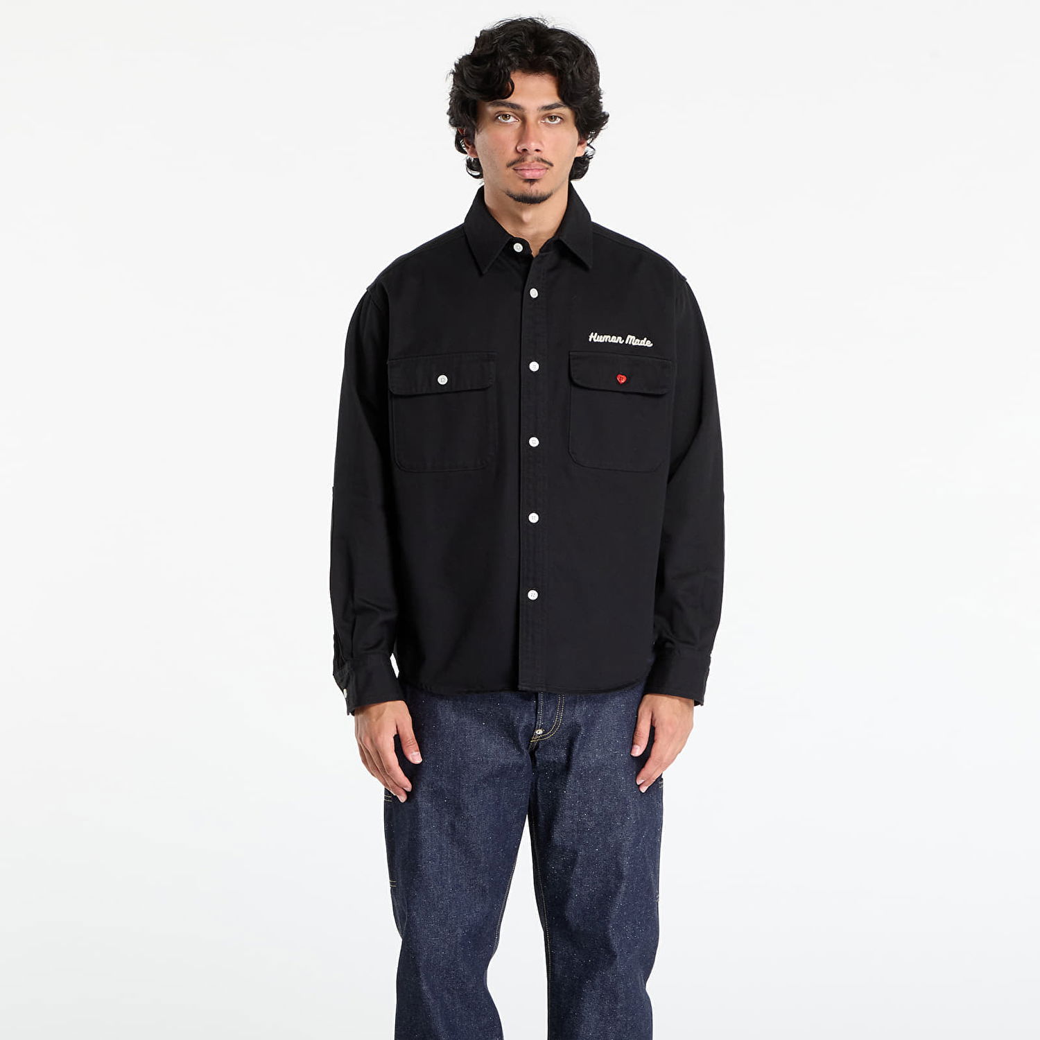 Košeľa Human Made HUMAN MADE Oversized Shirt Čierna | HM30SH014BK, 0