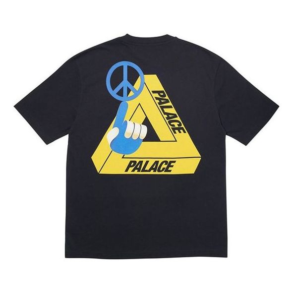 Tričko Palace Palace Tri-Smiler Short Sleeve T-Shirt Čierna | PAL-TST-BLK, 0