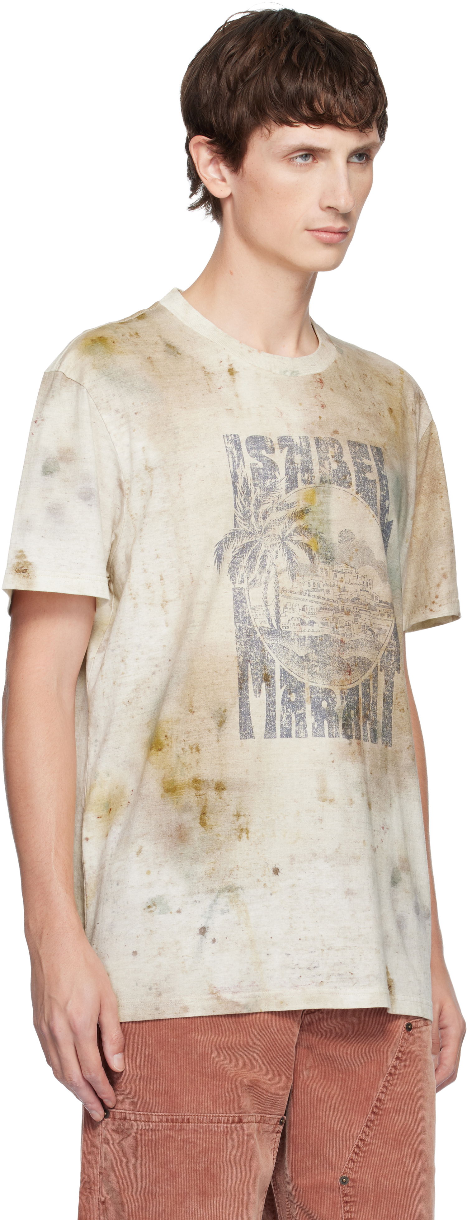 Tričko ISABEL MARANT Distressed Graphic T-shirt Honore Rôznofarebný | 25ATS0052HB-C3N10H, 1