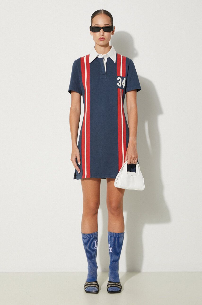 Striped Rugby Mini Dress