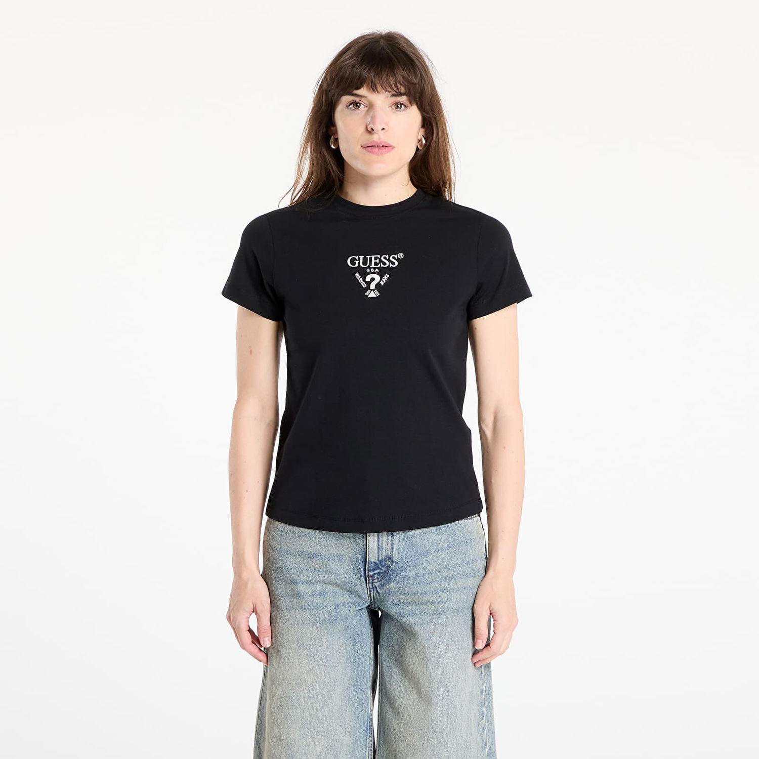 Tričko GUESS Guess Originals Colette Short Sleeve T-Shirt Čierna | V4YI21KCDH1-FJ8N, 0