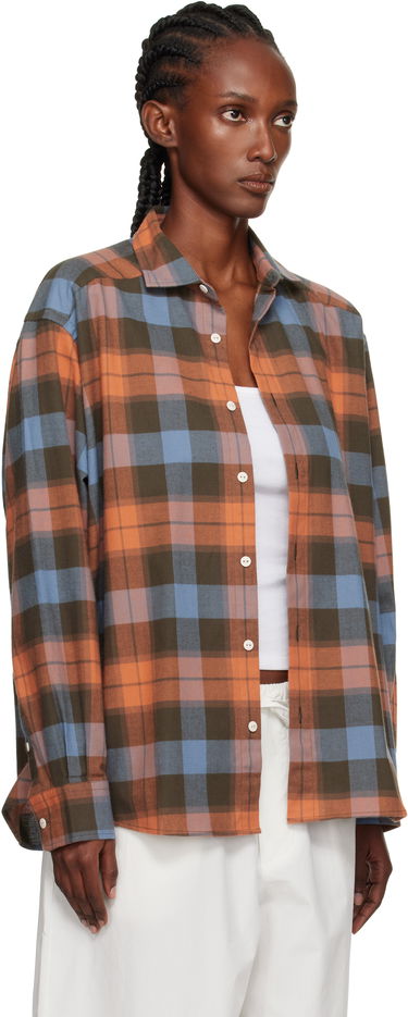 Košeľa Baserange Baserange Claude Plaid Button-Down Shirt Oranžová | TSCL-OC-AU25, 1