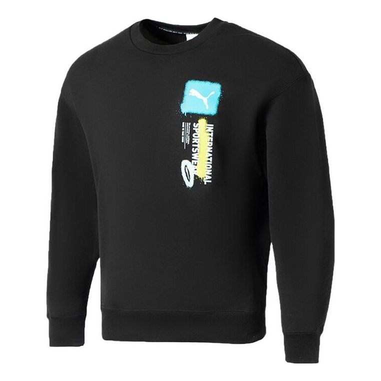 Sveter Puma Logo International Sportswear Sweatshirt Čierna | 536303-01, 0