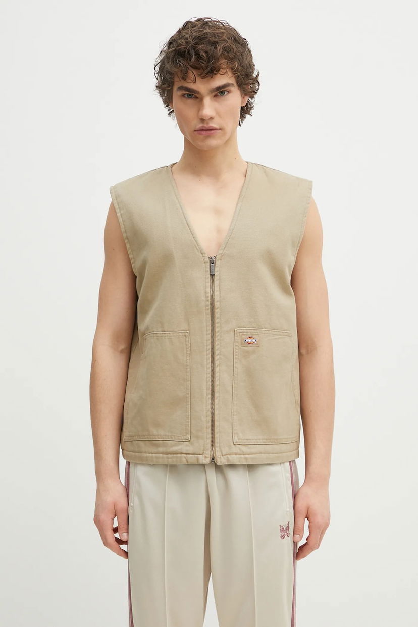 Vesta Dickies Duck Canvas Summer Vest Sw Béžová | DK0A4YQKF021
