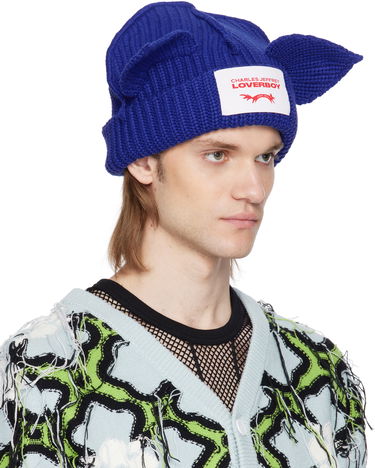 Kulicha Charles Jeffrey Loverboy Charles Jeffrey LOVERBOY Chunky Knit Ears Beanie Modrá | 54130301, 3
