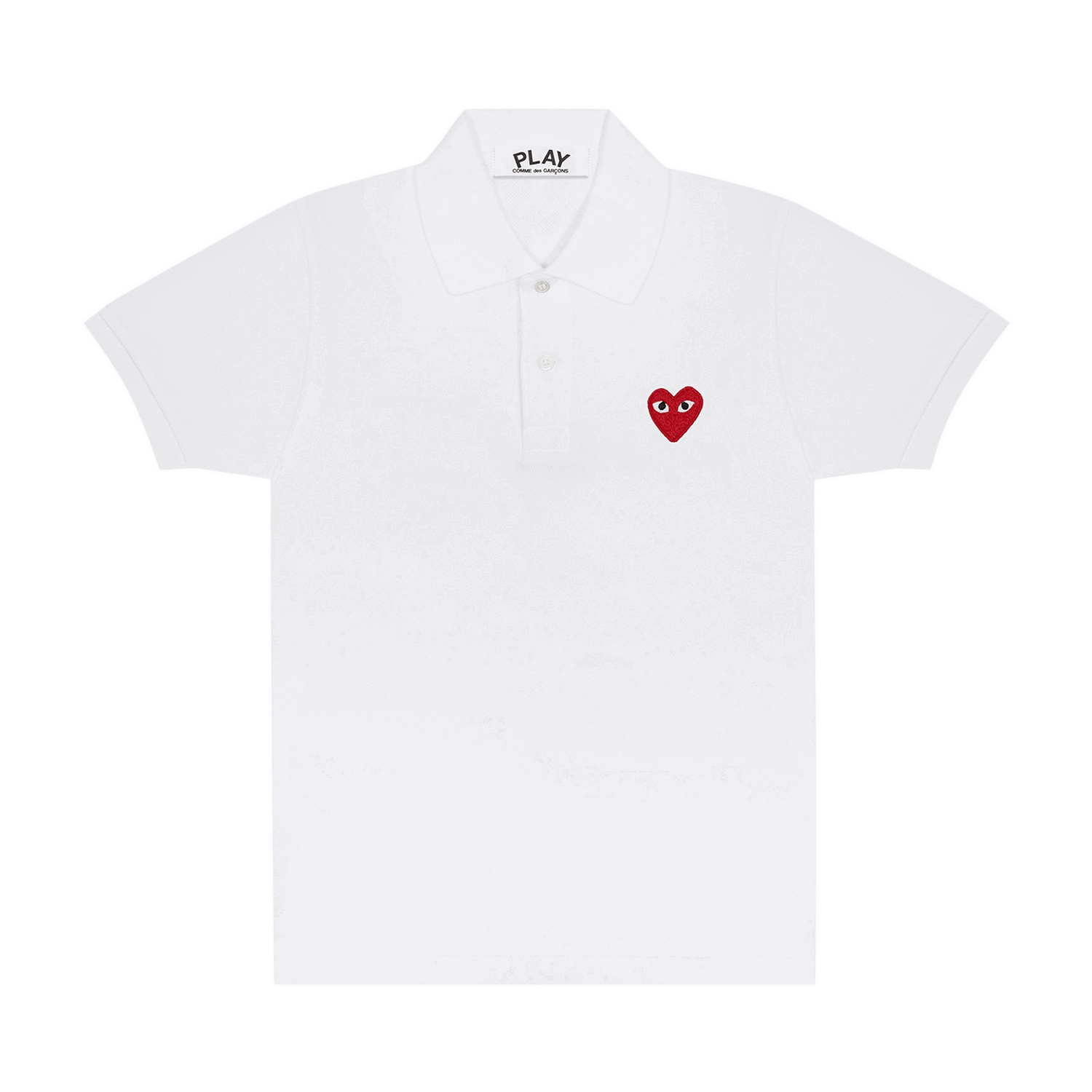Polo tričko Comme des Garçons Play Heart Polo Tee Biela | AZ T006 051 5, 0