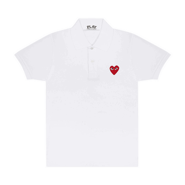 Polo tričko Comme des Garçons Play Heart Polo Tee Biela | AZ T006 051 5, 0