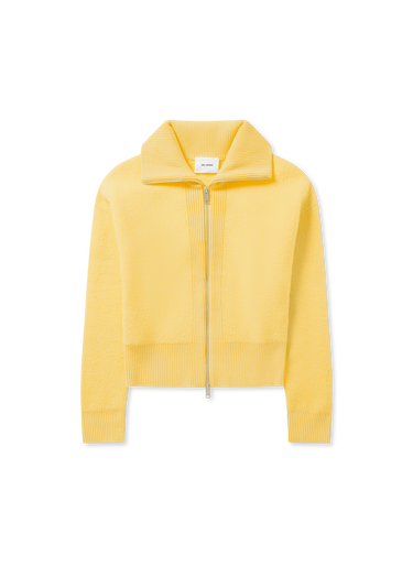 Sveter AXEL ARIGATO Verve Ribbed Collar Zip-Up Cardigan Žltá | A3703001, 0