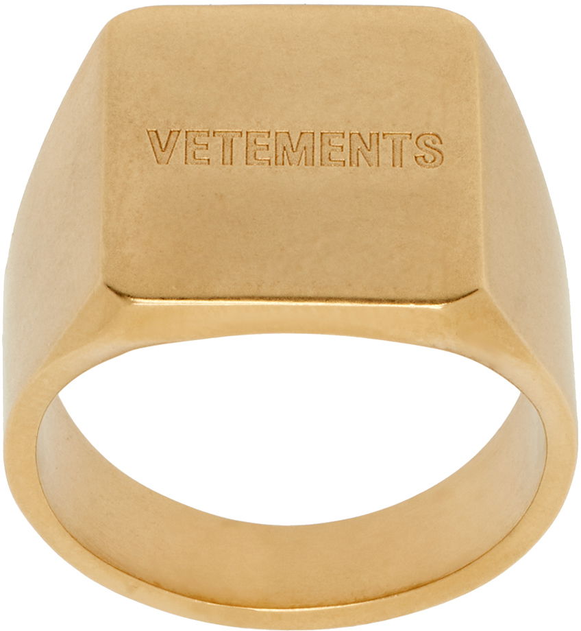 Prsteň VETEMENTS Iconic Logo Ring Béžová | UE64RI200G, 0