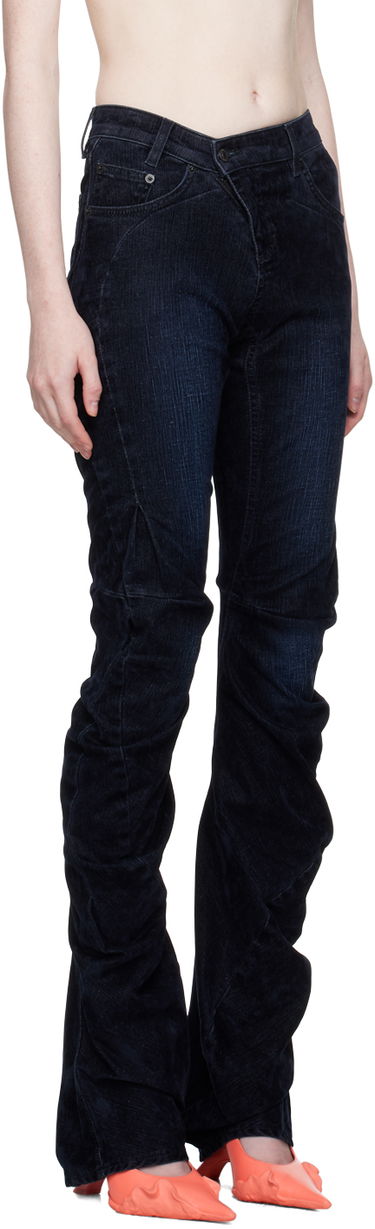 Džínsy Ottolinger Ottolinger Offset Scrunch Jeans Modrá | 1701712, 1