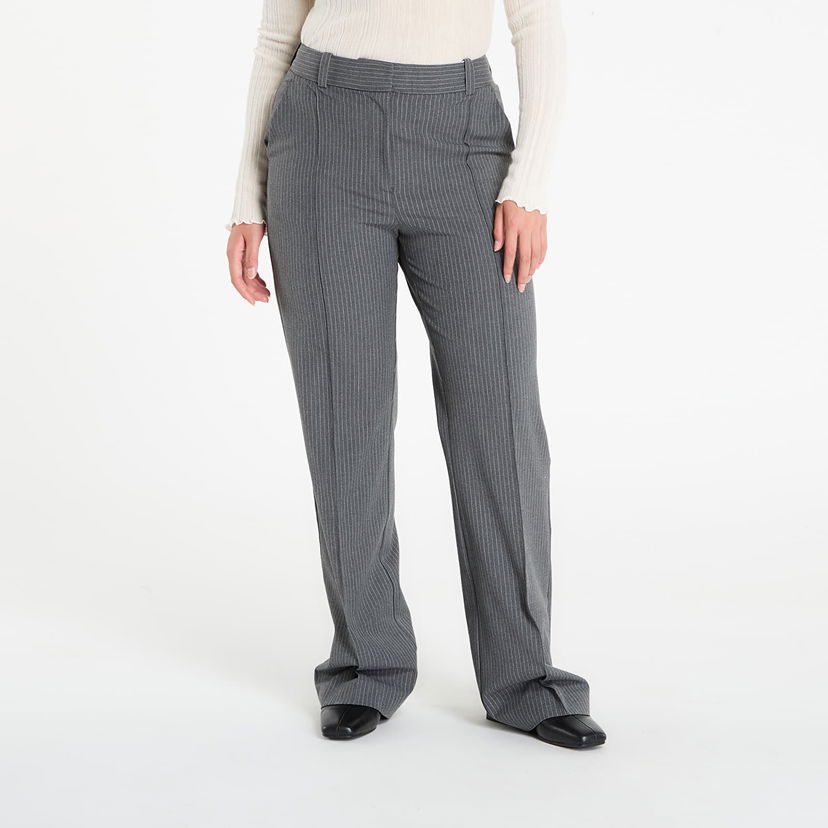 Nohavice Samsoe Samsoe Samsøe Samsøe Salot Pinstripe Trousers Šedá | F24300174_CLR002319