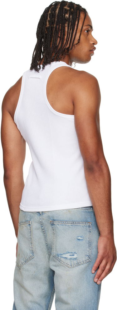 Tielko Jean Paul Gaultier Jean Paul Gaultier 'The Piercing' Tank Top Biela | 25/03-W-TO375-J014-01, 2
