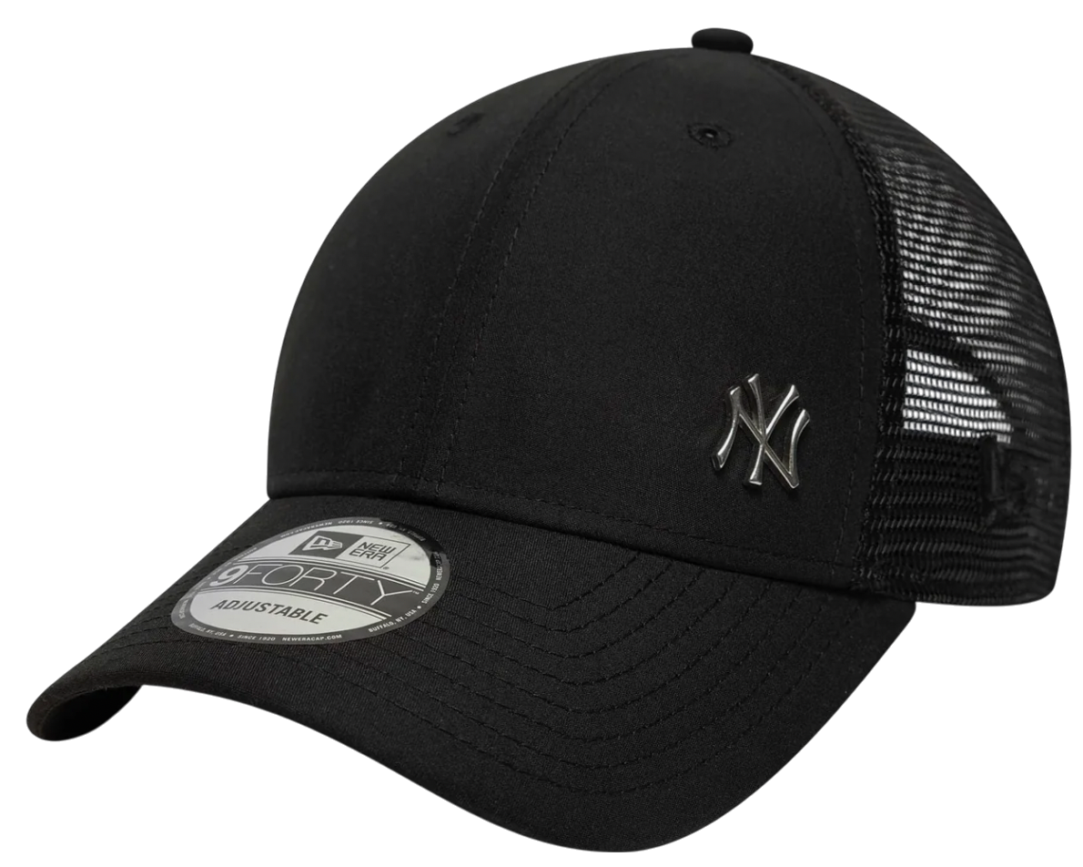 Šiltovka New Era New Era MLB New York Yankees Flawless 9Forty Trucker Cap Čierna | 60667656-60667656, 0