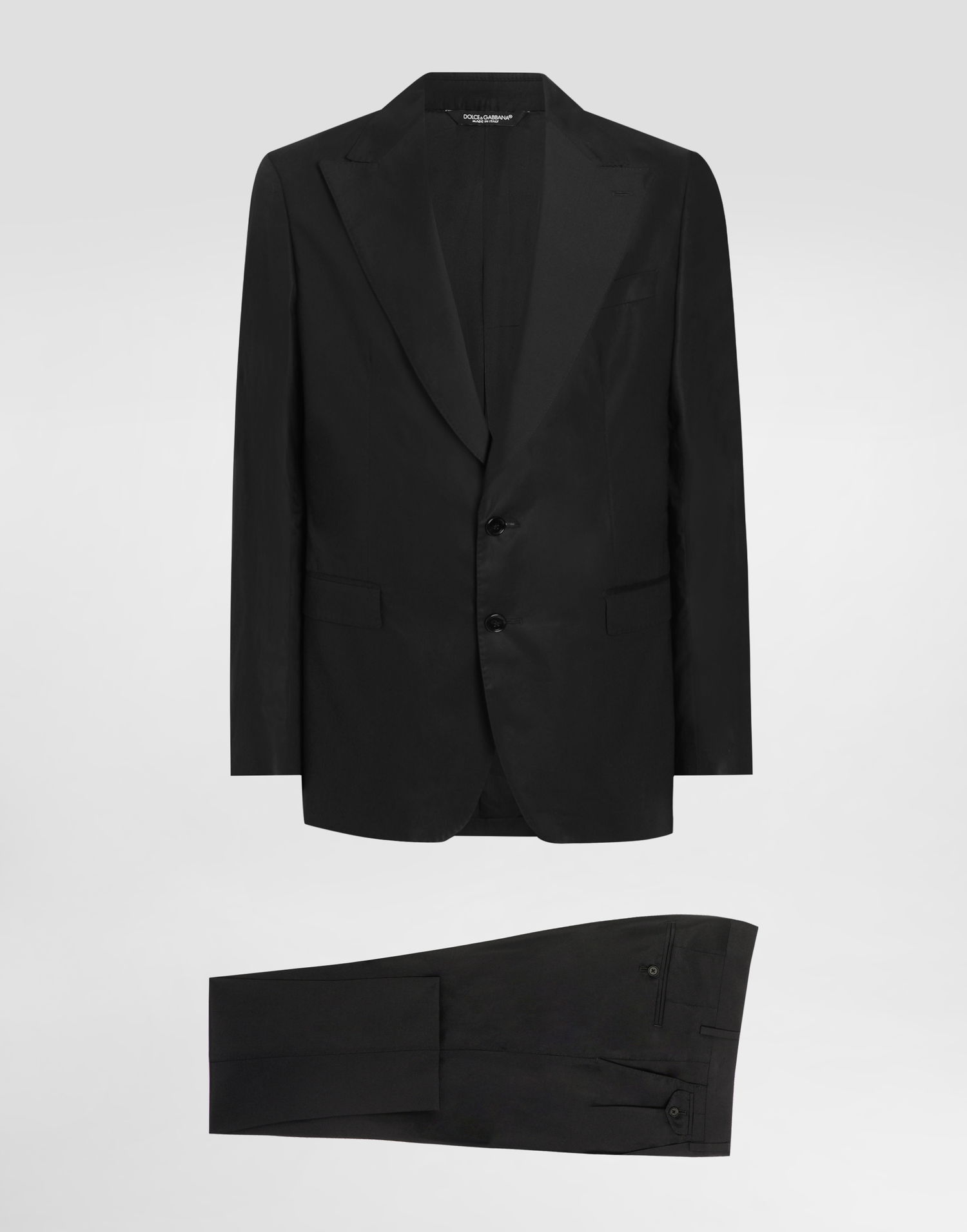Súprava Dolce & Gabbana Dolce & Gabbana Deconstructed Single-Breasted Silk Suit Čierna | GK01ZTFU1NHN0000, 0
