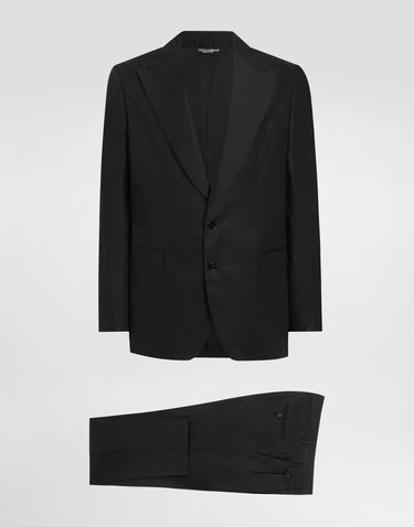 Súprava Dolce & Gabbana Dolce & Gabbana Deconstructed Single-Breasted Silk Suit Čierna | GK01ZTFU1NHN0000, 0