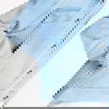 Bunda Vans LX McAvoy Trucker Jacket Light Stonewash Modrá | VN000PJ2TTJ1, 2