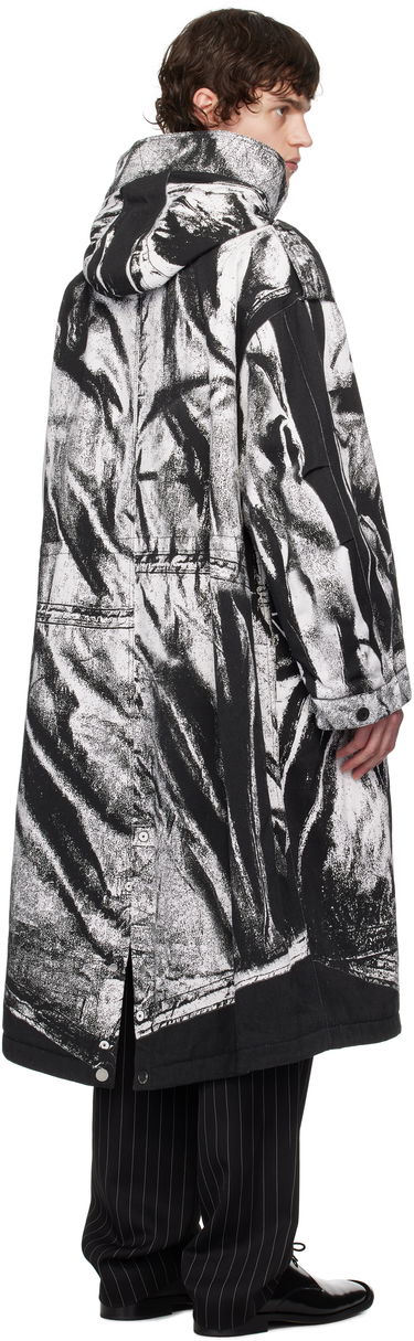 Pláštenka Jean Paul Gaultier Jean Paul Gaultier Trompe-L'œil Print Hooded Coat Čierna | 25/33-F-MA032I-C570-0001, 2