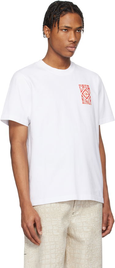Tričko Casablanca Casablanca Gothic Logo T-Shirt Biela | MS25-JTS-001-19-EX-SSENSE, 1