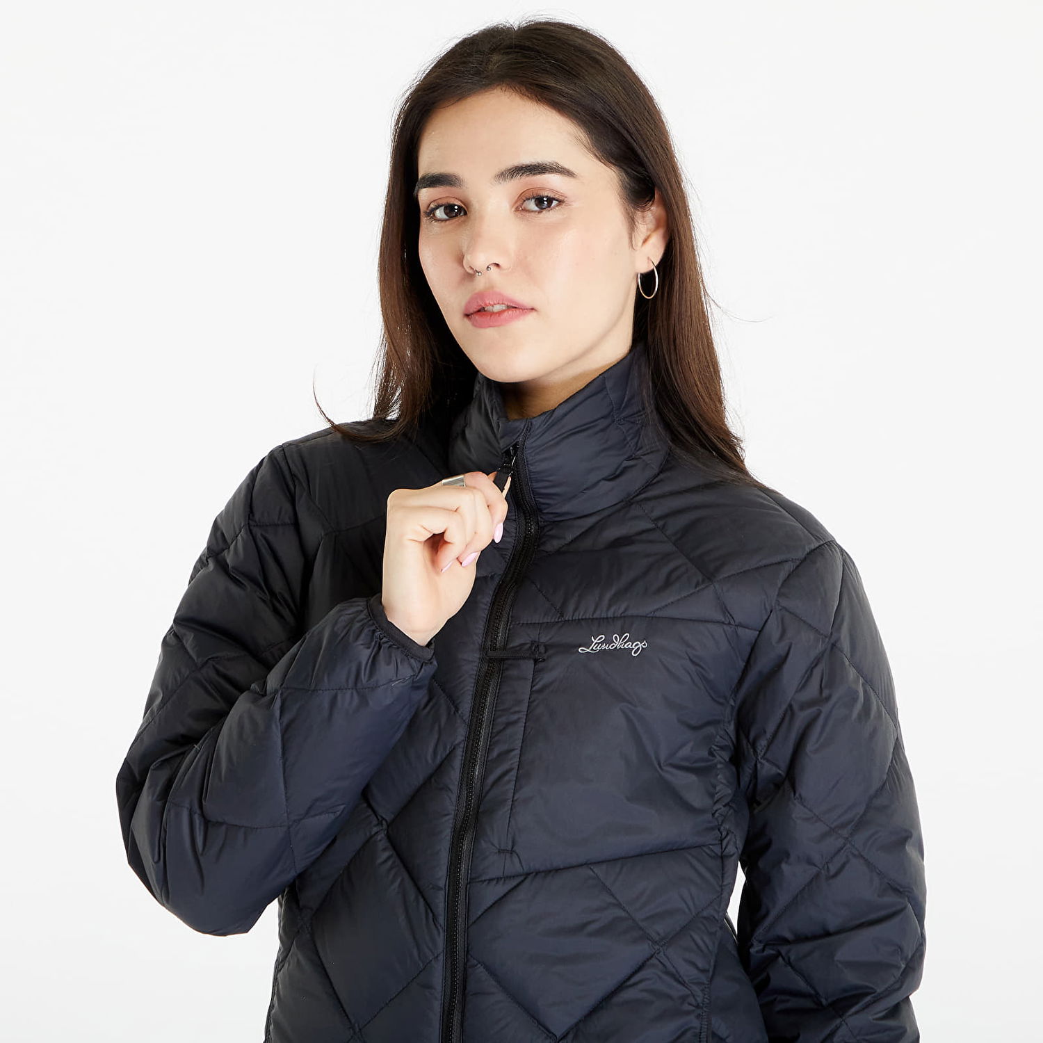 Prešívaná bunda Lundhags Tived Diamond Quilted Down Jacket Navy | 42610-23-900, 1