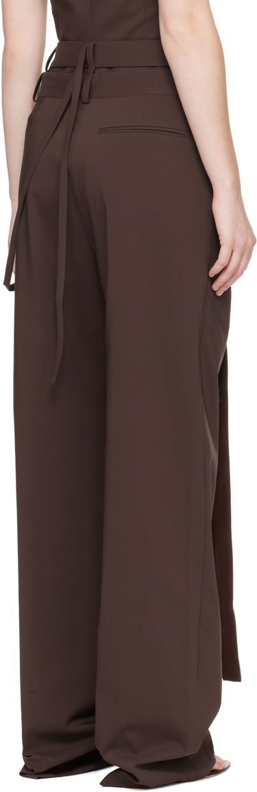 Nohavice Ottolinger Ottolinger Signature Wrap Suit Pants Hnedá | 123-201523-03, 2