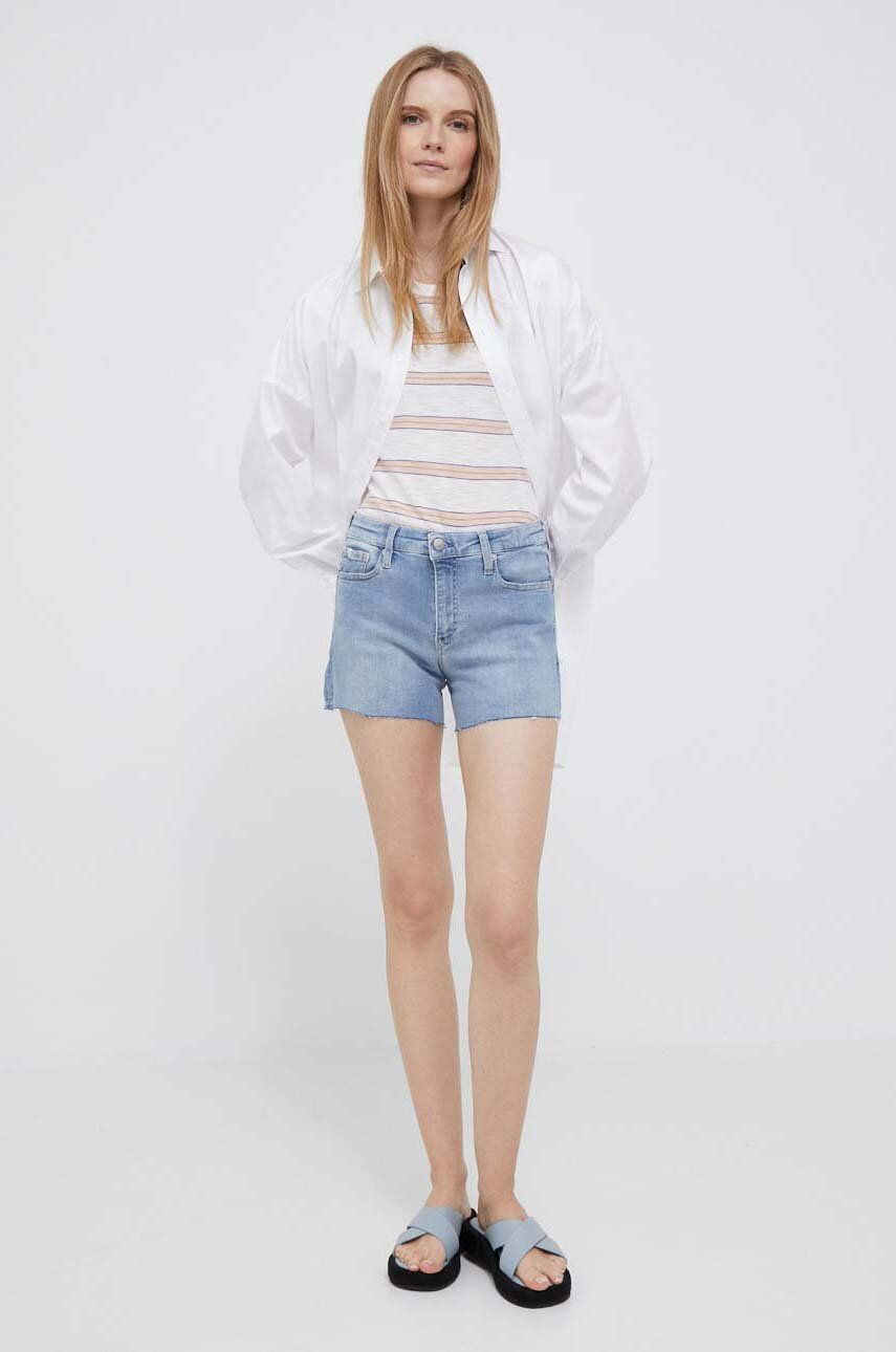 Šortky CALVIN KLEIN Denim Short Modrá | J20J220644.PPYX, 0