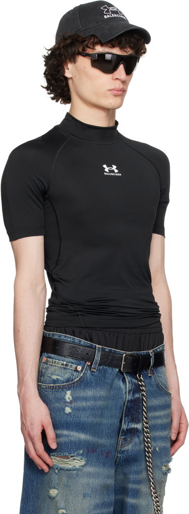 Tričko Balenciaga Under Armour Edition Mock Neck T-Shirt Čierna | 816222TRVY3, 1