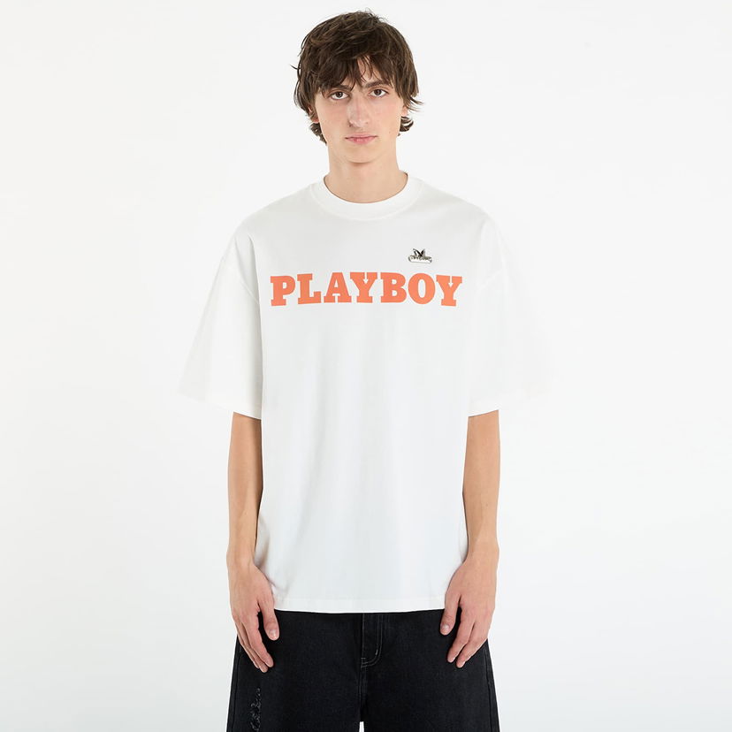 Tričko Footshop Playboy x FTSHP Babe T-Shirt UNISEX Off-White Biela | FTSHP_528