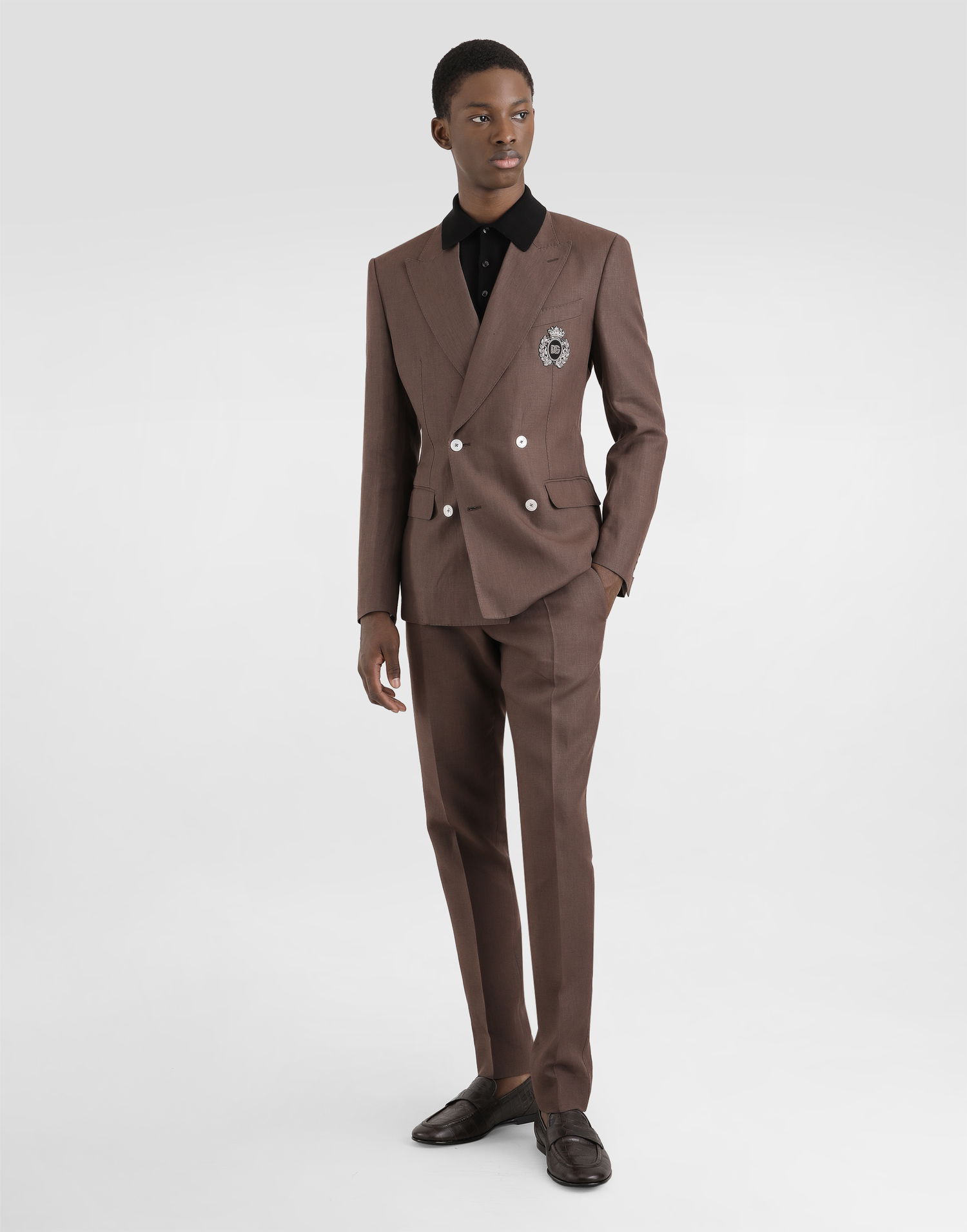 Nohavice Dolce & Gabbana Dolce & Gabbana Tailored Linen Pants 58 Hnedá | GY7BMTFU4LFM0696, 1