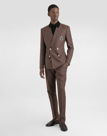 Nohavice Dolce & Gabbana Dolce & Gabbana Tailored Linen Pants 58 Hnedá | GY7BMTFU4LFM0696, 1