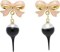 Ottolinger Bow Pearl Drop Earrings