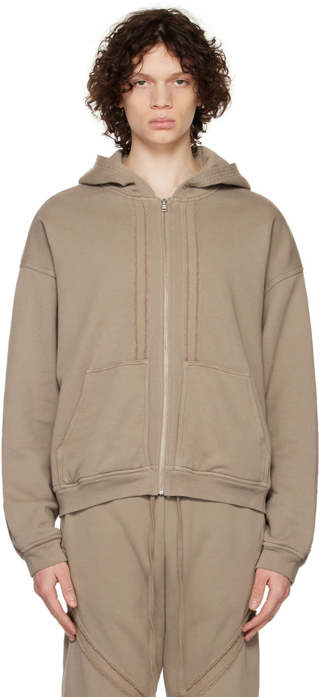Mikina John Elliott Fleece Zip-Up Hoodie Béžová | B233B3835S, 0