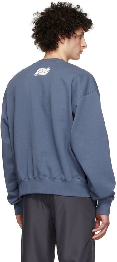 Mikina We11done We11done French Terry Sweatshirt Modrá | WD-TS1-22-651-U-NV, 2