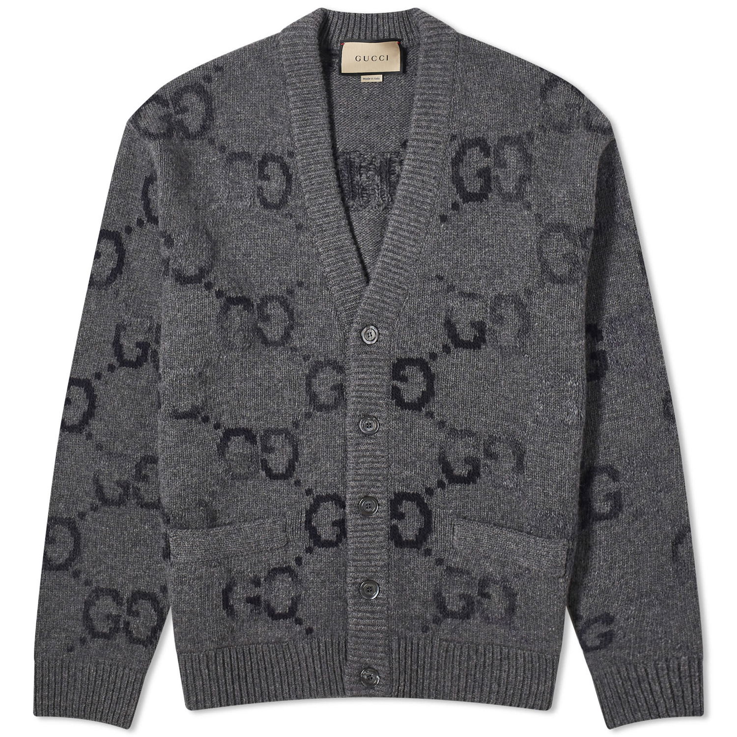 Sveter Gucci Knit Cardigan Šedá | 770507-XKDSJ-1128, 0