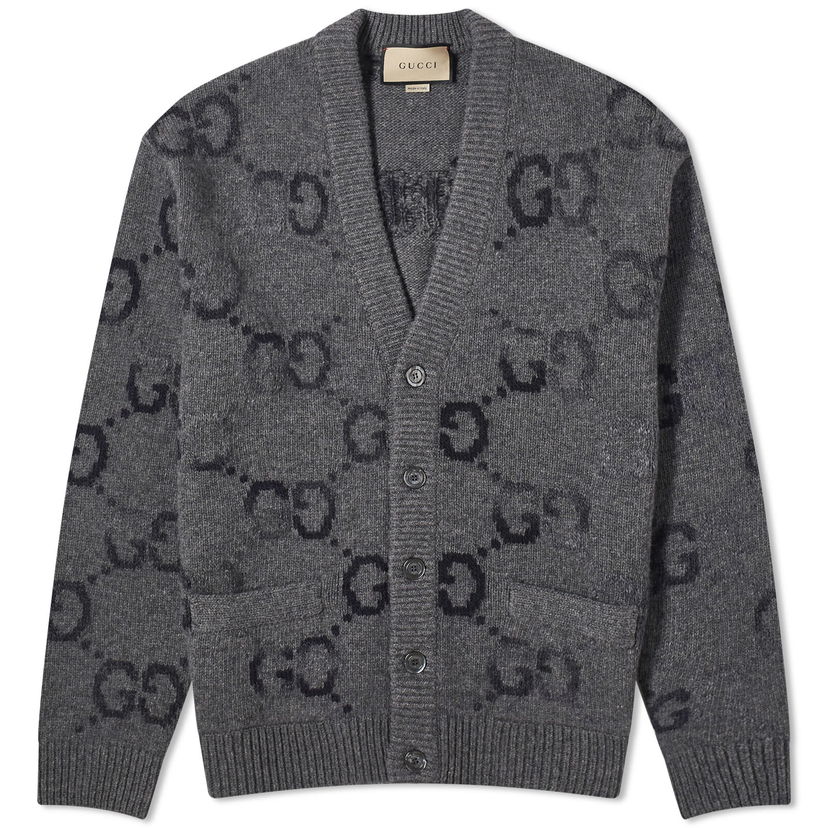 Sveter Gucci Knit Cardigan Šedá | 770507-XKDSJ-1128