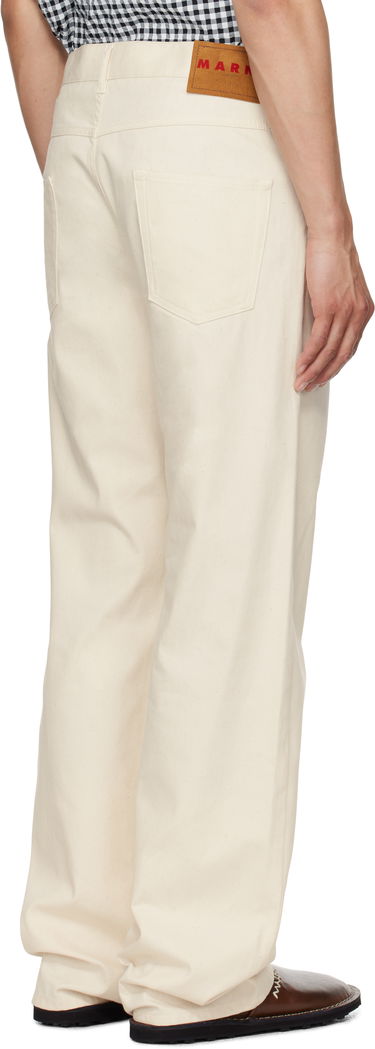 Nohavice Marni Marni Wide-Leg Denim Jeans Béžová | PUJU0021A0 UTC476, 2