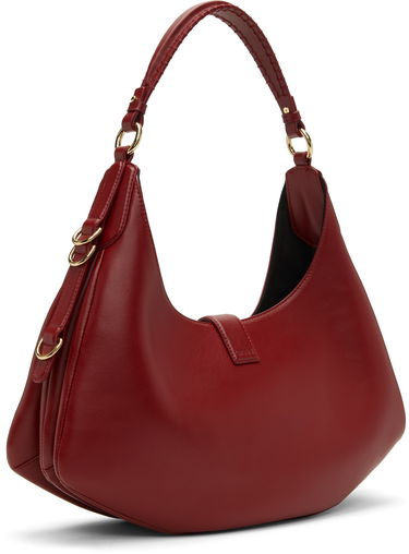 Kabelka GANNI Small Kat Hobo Bag with Gold Buckle Červená | A7077, 2