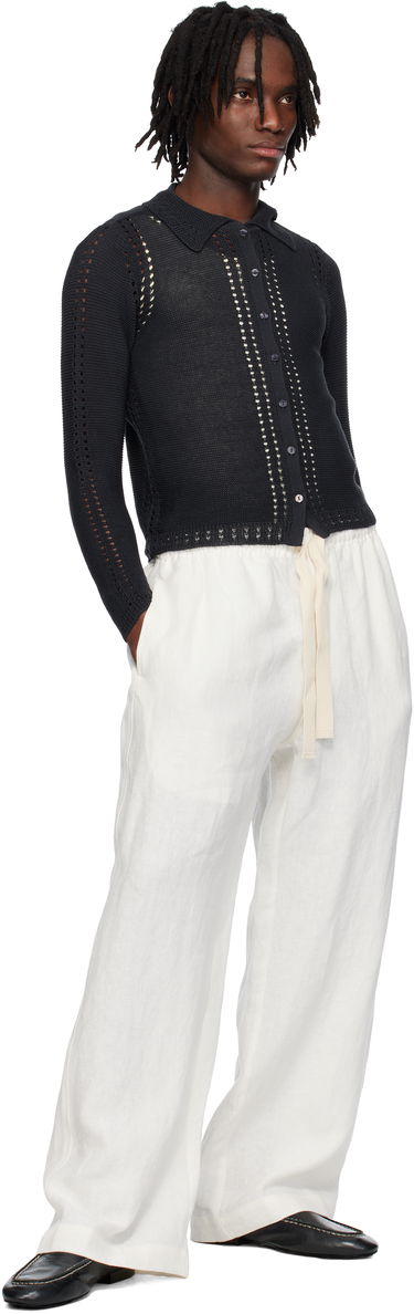 Sveter Eckhaus Latta Eckhaus Latta Sol Knit Cardigan Čierna | 8103-EL-PS25-M - MOULES, 3