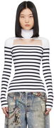 Jean Paul Gaultier Striped Turtleneck