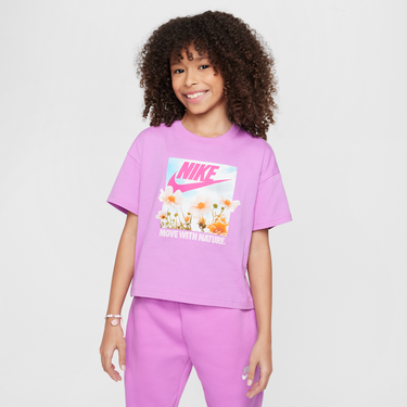 Crop Top Nike Nike Sportswear T-Shirt Fialová | HM6311-532, 1